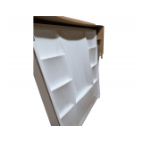 Delta Classic 400 Series 40104 Shower Wall Set, 63 in L, 60 in W, 73.63 in H, Acrylic, High-Gloss, White (Missing 1 Wall Piece)