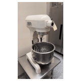 Hobart A-200 - 20-quart Commercial Countertop Dough Mixer -  1/2 HP motor, 3-speed gear-driven transmission - #12 attachment hub - With Paddle and Wisk - Stainless Steel Stand Included - Good Worki