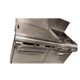 Southbend Model No. 4601AA‐3TL Ultimate Restaurant Range -  gas, 60', (4) non‐clog burners, standard grates, (1) 36' griddle left, thermostatic controls, standing pilot, (2) convection ovens with