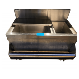 Prestige Stainless Under Bar Ice Well and Bottle Rack -  40”L. X 2’D. X30”H.