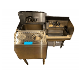 Stainless Steel Glass Rinseing Unit With Extra Sink