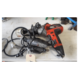 Dremel Tool & Black & Decker Electric Drill