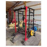 Orinar Lifting Bench - Rack - Cables - with 270 Lbs of Plate Weight