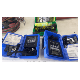 Pair of Cooper SRH77a Temperature / Humidity Digital Instruments & Flourescent Leak Detection Device