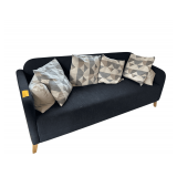 Upholstered Couch With Pillows 5’L.