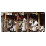 Shelf of Sorted LARGE PVC Fittings