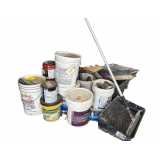 Cement Workers Items Include Rebar - Wheelbarrow- Quickrete - Trowels - Electric Blower Motor