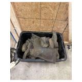 Tote Of Men’s Work Boots Different Sizes