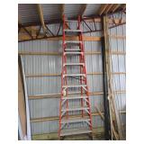 Fiberglass Tresele Extention Step Ladder 10'+