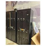2 - Steel Locker Units 80” H.