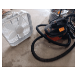 Ridgid Portable Shop Vac, Box Fan