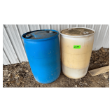 Two 55 Gal Poly Drums - Fluid Unknown