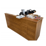 Wooden L Shaped Desk Approximately 85”L. X 136” LX 45.5”H. X 29”H. Desk Only