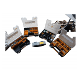 Hardware Organizing Boxes And Contents. Copper And Brass Fittings, Screws, Nuts, Bolts