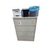 Steel File Cabinet 52”H. X 36”W. X 18.5” D. - Contents Not included