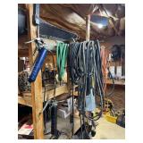 Electric Heavy Duty Extension Cords,2 Trouble Lights , A Binder,4 Grease Guns