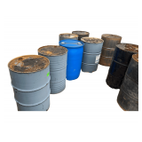 Seven 55 Gal Drums - Fluid Unknown