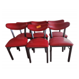 6 Red Office Chairs