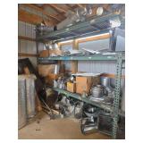 Wide Assortment of Duct Work - Some Sheet Metal - Rack not Included