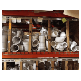 Shelf of Sorted LARGE PVC Fittings