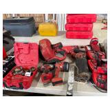 Milwuukee Cordless Tools 4 Battery Chargers 3 Batteries, Sawzall,Snake,Flashlight,Hammer Drill