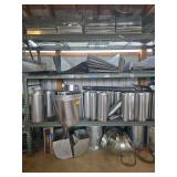 Wide Assortment of Duct Work - Some Sheet Metal - Rack not Included
