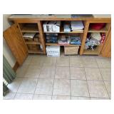 Wooden Cabinet 76”L. X 36”H. X 26”D. - Contents Included