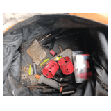 Bag Of Ridgid Battery Operated Tools, Charger And Battery