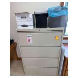 Steel File Cabinet 52”H. X 36”W. X 18.5” D. - Contents Not included