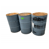 Three 55 Gal Drums - Fluid Unknown