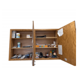 Contents Of Cabinets Includes Office Supply Assortment