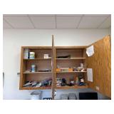 Contents Of Cabinets Includes Office Supply Assortment