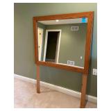 Wooden Mirror 43.5” L X 63” H.