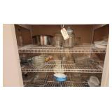 3 Shelves of Canisters and Bowls