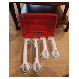 2 Sets Of Suction Cup Shower Handles. Baskets