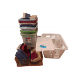 Laundry Basket. Containers With Lids. Plastic Storage Baskets