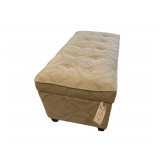 Wooden Upholstered Storage Cubby 38”L. X 18”H.