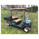 E-Z-Go MPT Utility Cart - Hydraulic Dump Bed - Gas Engine - Extra Set Of Tires - Windshield - Front Brush Guard