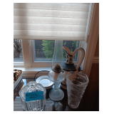 Oil Lamp. Set Of 4 Plates. Pitcher