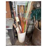 Bin of Yard Markers