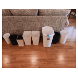 Lot Of 8 Trash Cans