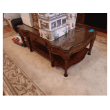 52 Inch By 33 Inch Coffee Table 2 Levels 2 Drawers