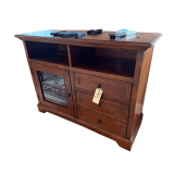 Wood Entertainment Stand - 4ft x 18in x 3ft