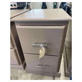 2 Drawer Filing Cabinet 27in Deep 19in Wide 31in Tall