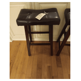 Set Of Leather Kitchen Stools