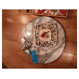 Marble Platter. Cardinal Trays