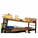 on Top Two Shelves Includes Small Electric Appliance Assortment