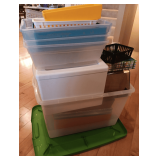 Storage Containers. Tote With Lid. Organizer