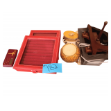 Set Of Ring Displays. Bible Recorder. Picture Frames