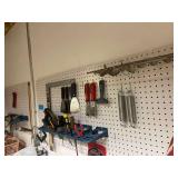 All Items On Peg- Board Wall Screw Drivers Scrapers
